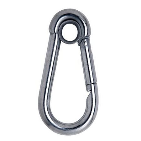 Mosquetão com Trava Simples e Olhal 8x80MM 013299413 Carbografite