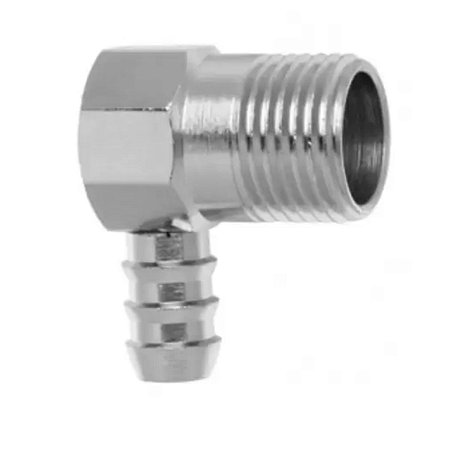 Adaptador Vertical para Instalação de GÀs Macho Niquelado 1/2X3/8 180103 Blukit