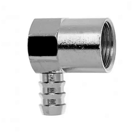Adaptador Vertical para Instalação de Gás Fêmea Niquelado 1/2X3/8 180105 Blukit