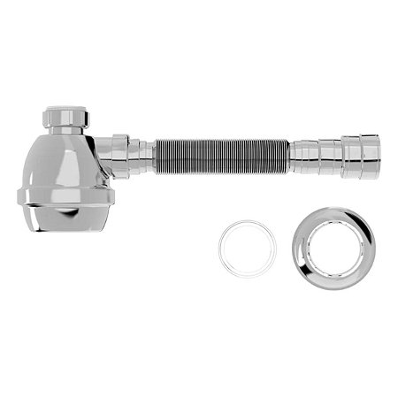Sifão Universal com Copo Cromado 031701 Blukit