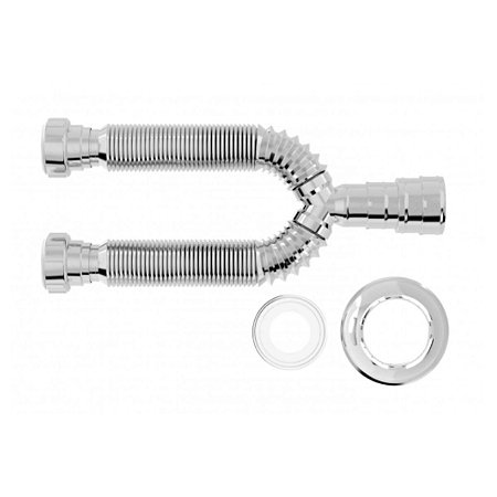 Sifão Tubo Extensivo Duplo Universal Cromado 031601 Blukit