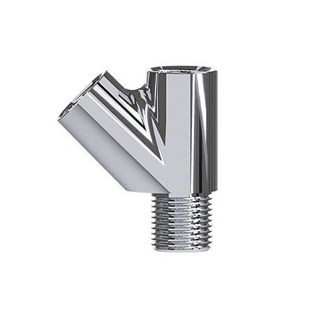 T de 45º Tipo Y com Desviador para Filtro Cromado 1/2" MXF 1/2" 170205 Blukit