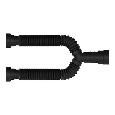 Sifão Tubo Extensivo Duplo Universal Preto 030214 Blukit