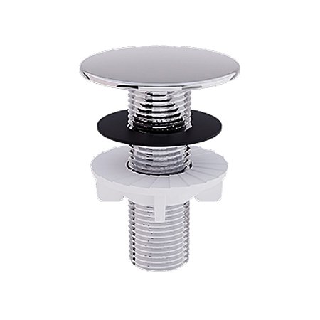 Plug Tapa Furo Redondo para Bidês e Lavatórios 091502 Blukit