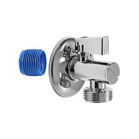 Torneira de Esfera com Filtro para Máquina de Lavar Roupa/Louça 190125 Cromada Blukit