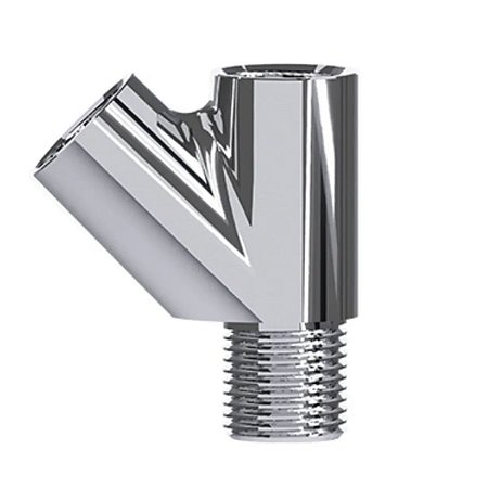 Tê em Latão Cromado 45 Y  1/2 MXF 1/2 170233 Blukit