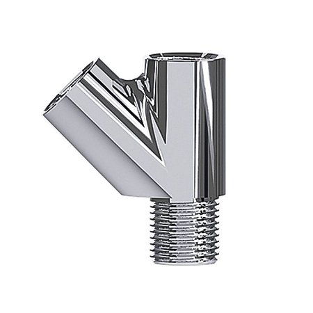 Te de 45° Y Latão 1/2 MXF 1/2 170233 Cromado Blukit