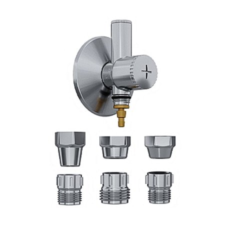 Adaptador para Filtro com Registro 6 em 1 310905 Cromado Blukit