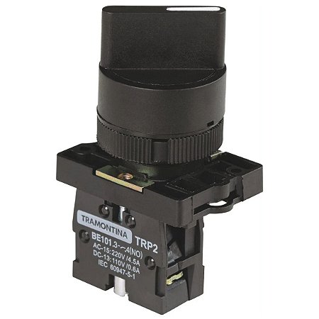 Botão Seletor TRP2 ED21 1NA 2 Posições com Base Plástica 58015830 Tramontina