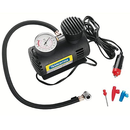 Compressor de Ar Portátil 300PSI 12V 50W para Carro 42330001 Tramontina