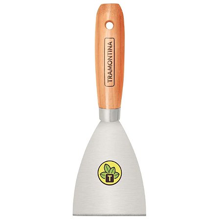 Espátula Rígida 8CM Aço com Cabo de Madeira 77394085 Tramontina