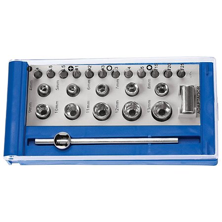 Jogo de Soquetes e Acessórios 24 peças 41192024 Tramontina