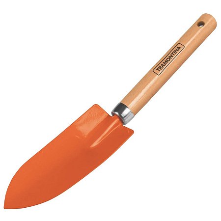 Pazinha Estreita Metálica para Jardinagem com Cabo de Madeira 77908001 Tramontina