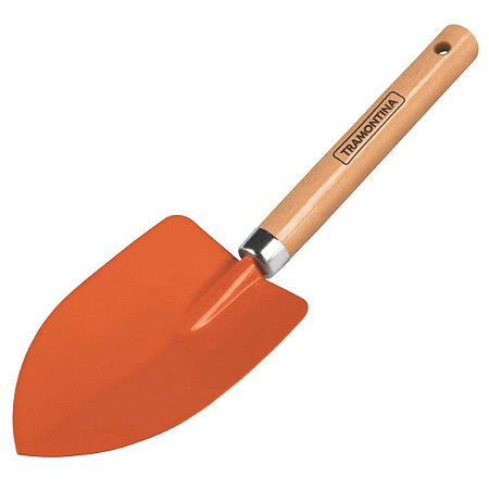 Pazinha Larga Metálica para Jardinagem com Cabo de Madeira 77907001 Tramontina