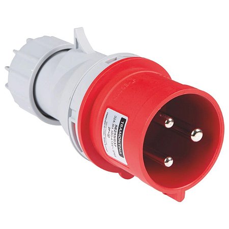 Plugue Móvel Industrial 2P+T 32A 380-415Vca 9H Tramontina