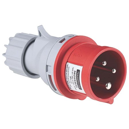 Plugue Móvel Industrial 3P+T 16A 380-415Vca 6H Tramontina