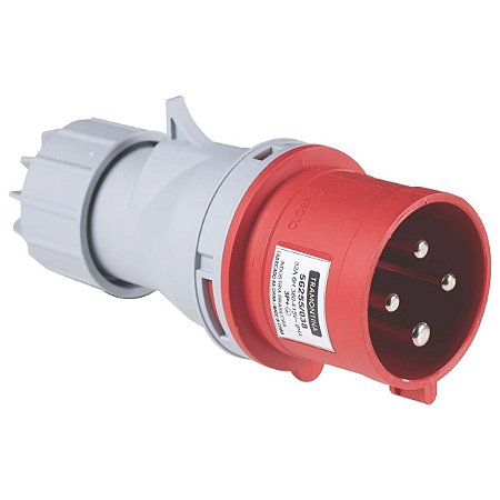 Plugue Móvel Industrial 3P+T 32A 380-415Vca 06H Tramontina