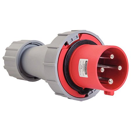 Plugue Móvel Industrial 3P+T 63A 380-415Vca 06H Tramontina