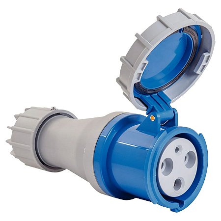 Tomada de Acoplamento Industrial 2P+T 125 A 220-250Vca 6H Tramontina