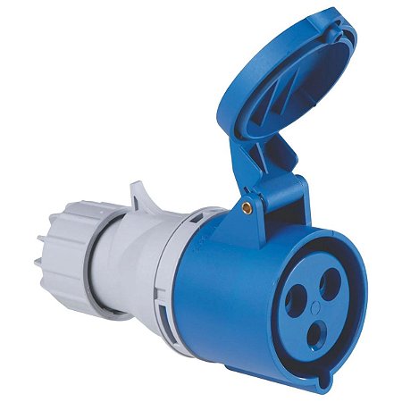 Tomada de Acoplamento Industrial 2P+T 32 A 220-250Vca 6H Tramontina