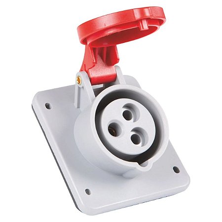 Tomada de Embutir Industrial 2P+T 32 A 380-415Vca 9H Tramontina
