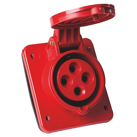 Tomada de Embutir Industrial 3P+T 16 A 380-415Vca 6H Tramontina