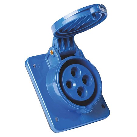 Tomada de Embutir Industrial 3P+T 32 A 220-250Vca 9H Tramontina