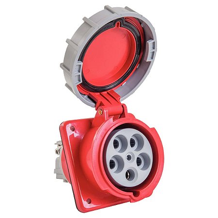 Tomada de Embutir Industrial 3P+N+T 125 A 380-415Vca Tramontina