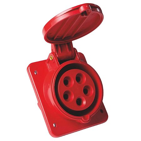Tomada de Embutir Industrial 3P+N+T 16 A 380-415Vca 6H Tramontina