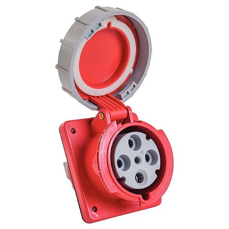 Tomada de Embutir Industrial 3P+T 63 A 380-415Vca 6H Tramontina