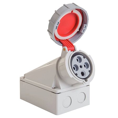 Tomada de Sobrepor Industrial 3P+T 63 A 380-415Vca 6H Tramontina