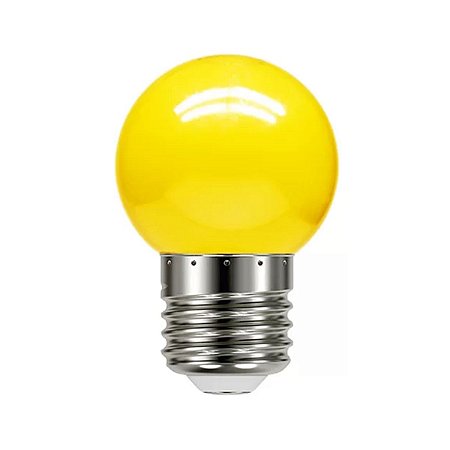 Lâmpada Bolinha LED 1W 220V E27 Amarela Taschibra