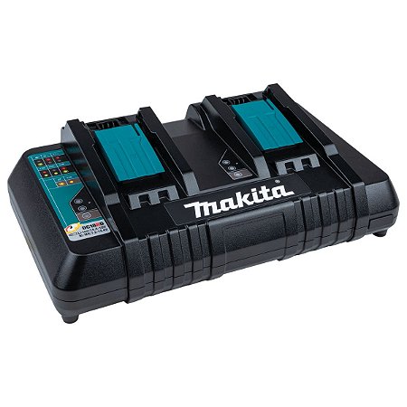 Carregador Duplo de Bateria 14,4V 18V 127V DC18RD 196928-9 Makita