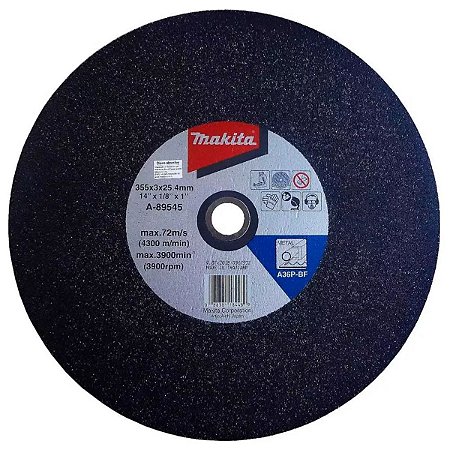Disco de Corte 355x25,4MM para Metal A-89545-5 Makita