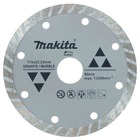 Disco Diamantado 115x22,23MM para Mármore e Granito D-44301 Makita