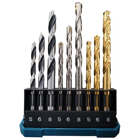 Kit Brocas 5/6/8MM 9 Peças D-71962 Makita