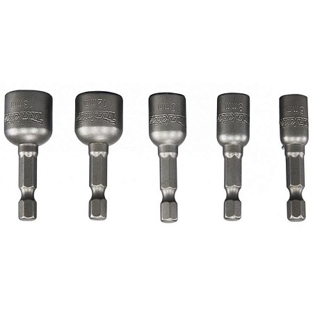 Soquete Magnético 6/8/10/12/13MM x 50MM Encaixe Sextavado B-39154 Makita