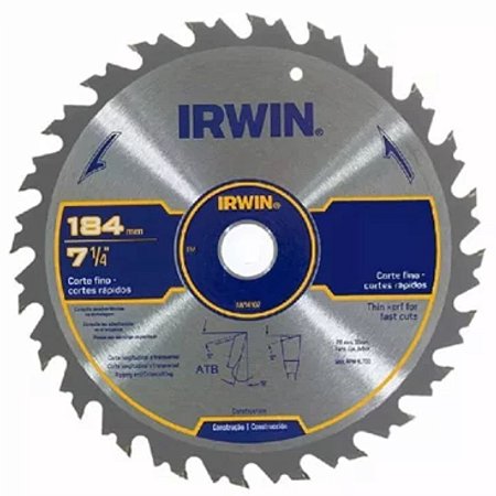 Disco Serra Circular Widea 4.3/8X24 20MM IW14104 Irwin