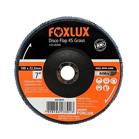 Disco Flap 7" G40 80.44 Foxlux