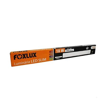 Luminária de Led Slim 18W 3000K Amarela BIV LED05.13 Foxlux