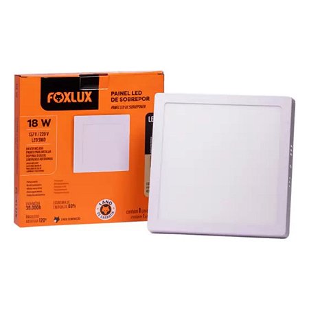Painel Quadrado de Led 18W 4000K Sobrepor BV LED90.165 Foxlux