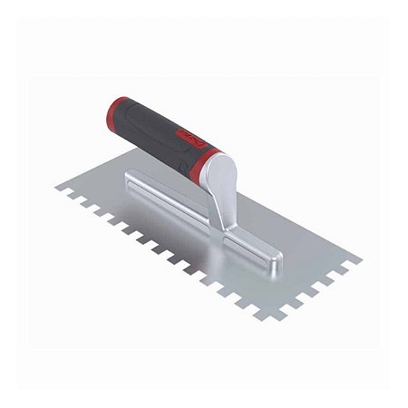 Desempenadeira Aço Dentada 12CMX28CM com Dente 10X10MM Cabo Adi Cortag