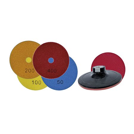 Disco Diamantado para Polimento Seco/Úmido 100MM com 10 Peças Cortag