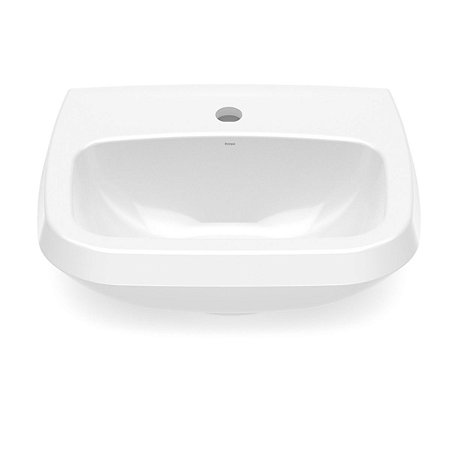 Lavatório para Coluna Furo Central sem Ladrão 495x410MM Branco Art Incepa