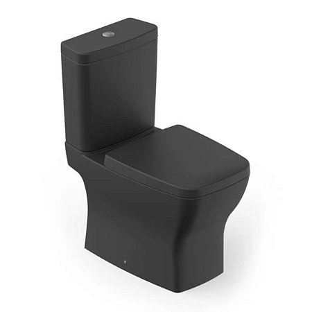 Kit Bacia e Caixa Acoplada Preta Noir Boss Incepa *Confirmar valor