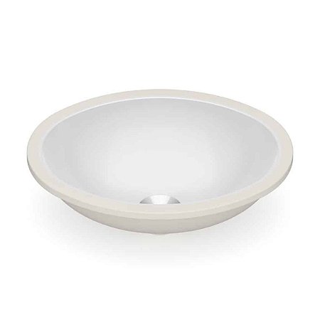 Cuba de Embutir sem Mesa sem Ladrão Oval 390x300MM Cinza Platina Incepa