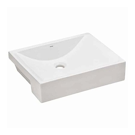 Cuba Semiencaixe sem Mesa sem Ladrão 490x400MM Branco Pacific Incepa