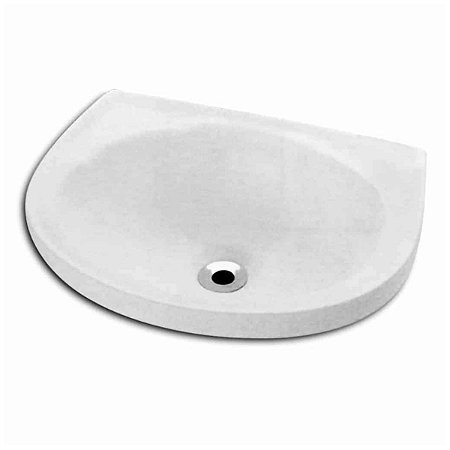 Lavatório Suspenso sem Coluna 46x34CM Branco Guarapari Logasa
