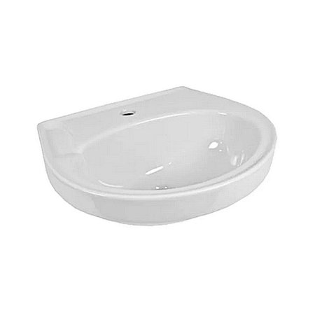 Lavatório para Coluna 470x425MM Cinza Cromo Parati Logasa
