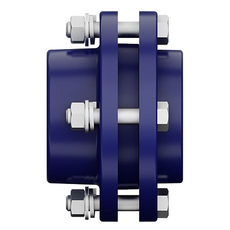 União PPR Dupla 90MM Azul com Parafuso 22316095 Tigre